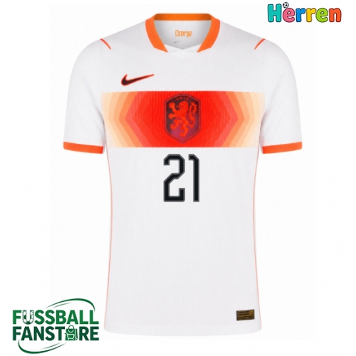Niederlande Frenkie de Jong #21 Replik Auswärtstrikot WM 2026 Kurzarm
